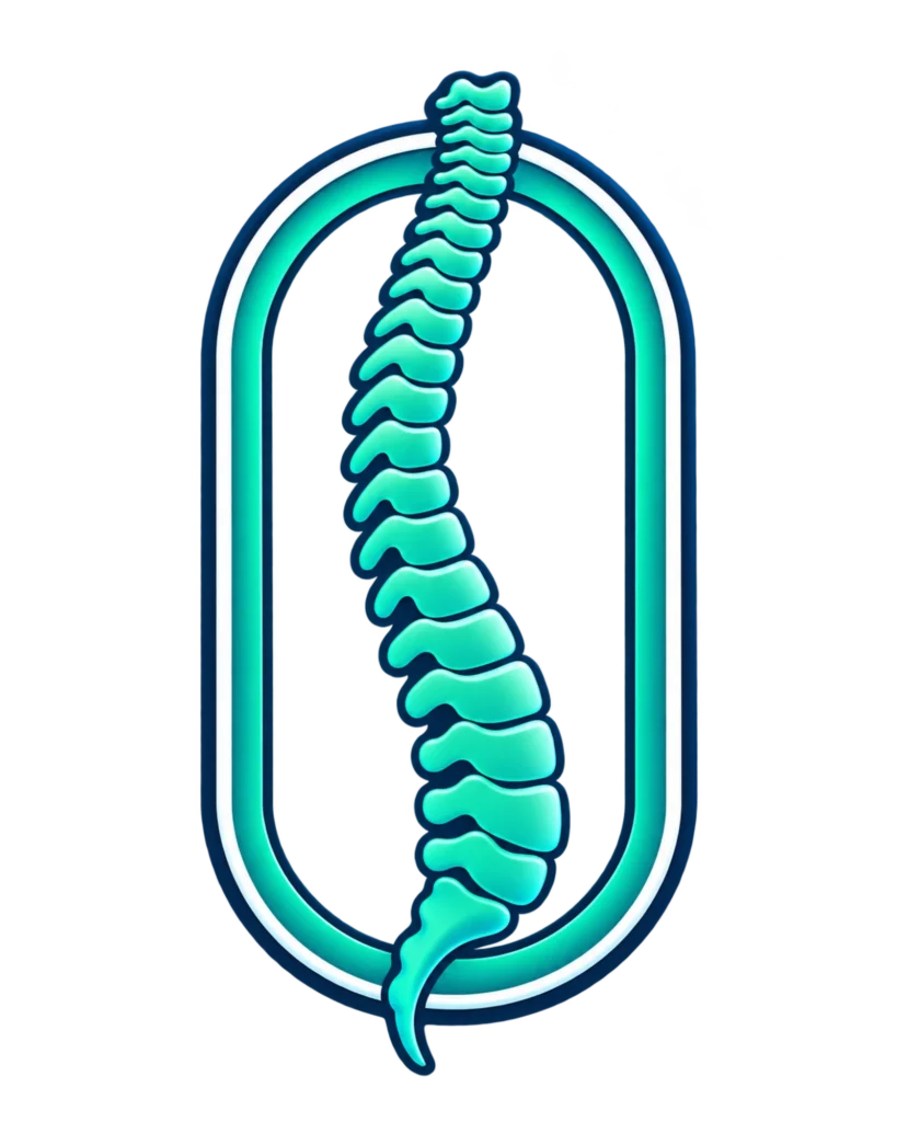 סמל המותג SPINE MOTION — איור עמוד שדרה